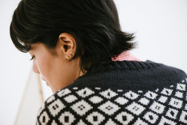 Modoko Pullover Sweater Knitting Pattern by Keiko Kikuno – Quince 