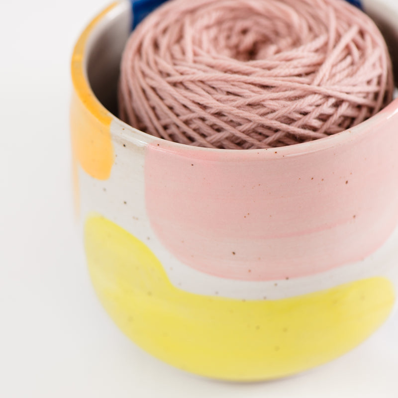 party pop ceramic yarn bowl