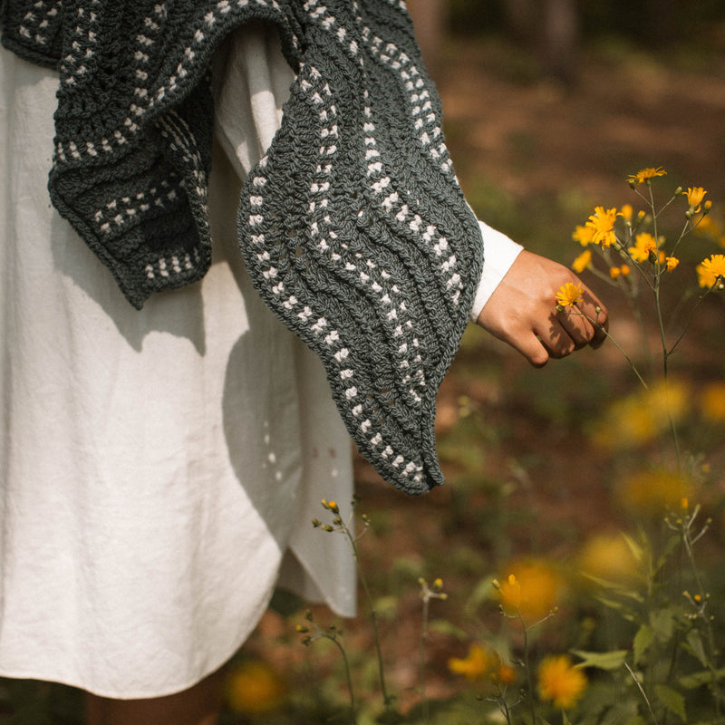 continuous wave shawl