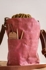 waxed canvas bucket bag - book - Image 8