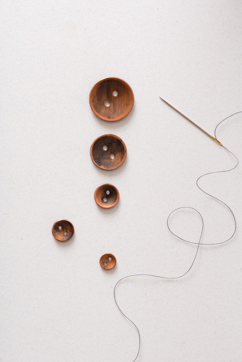 classic copper buttons