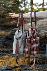 wool crossbody project tote - book - Image 9