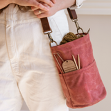waxed canvas bucket bag - book - Image 12