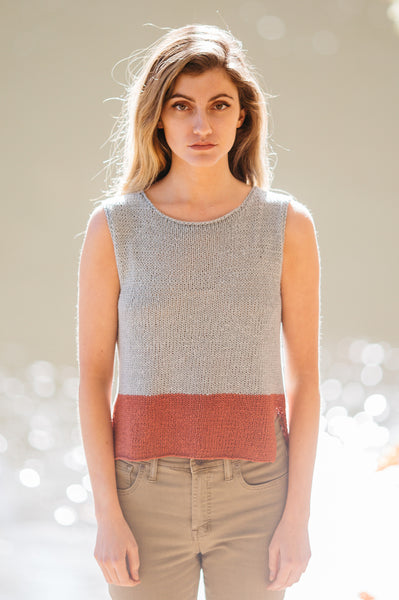 euw ○ wave design knit tank-top / ivory Knitted Tank Top Ivory - Ivory | Djerf Avenue