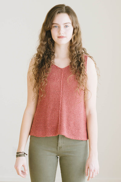 トップス DICH HENDERSON FLUFFY SUMMER KNIT TANK quince-co-tamsin-dawn-
