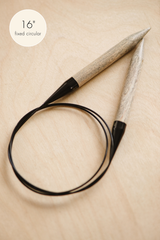 lykke driftwood 16" fixed circular knitting needles - book - Image 1