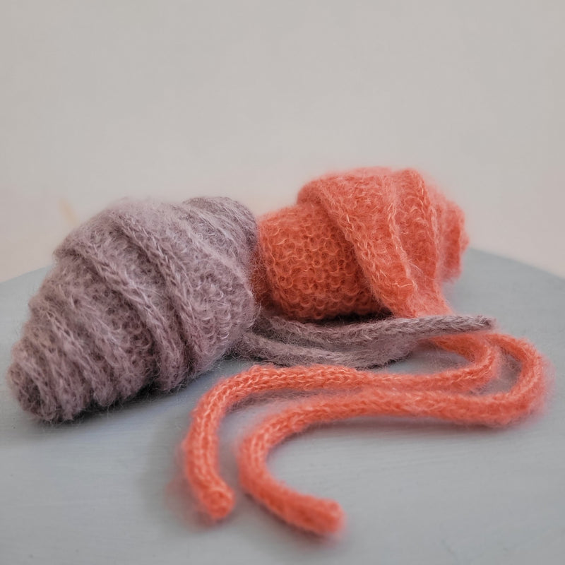 seed stitch scarflette knit kit