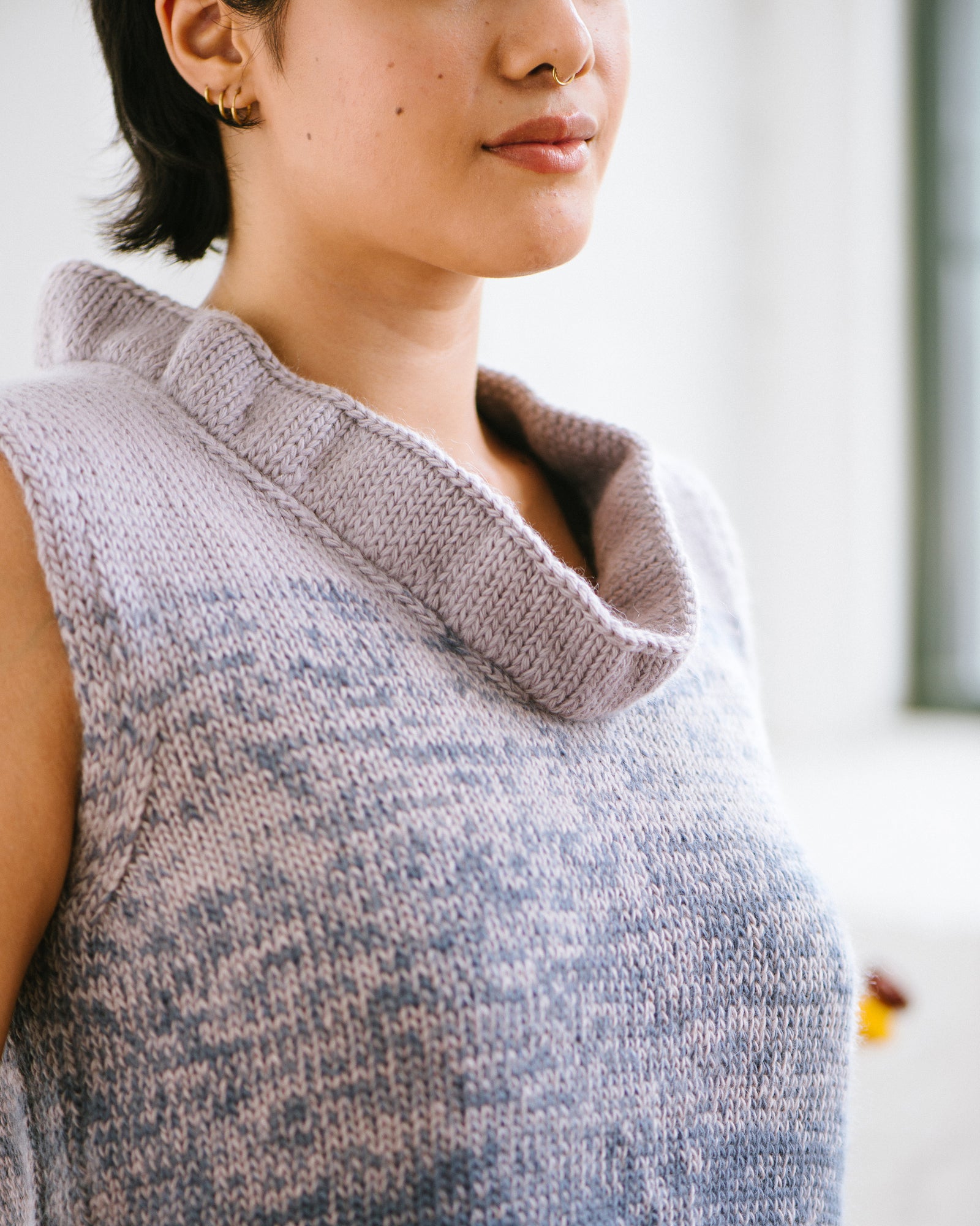 Fuji Sweater Vest Knitting Pattern by Keiko Kikuno – Quince & Co.