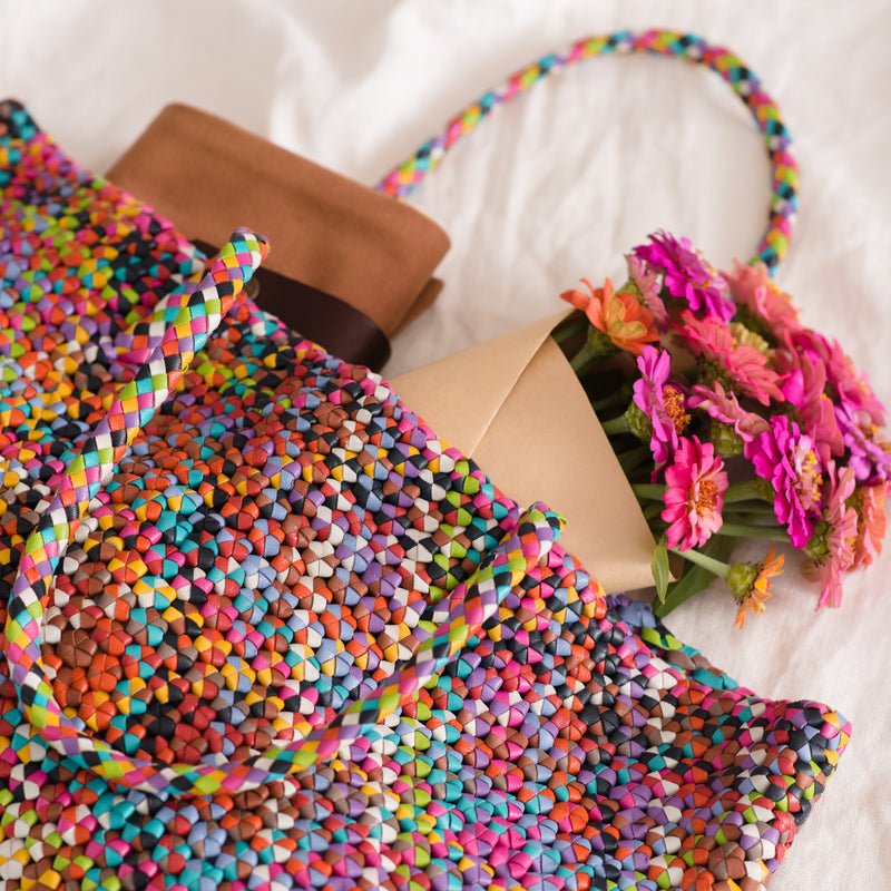 Crocheted Rainbow Tote - The Rainbow Locker