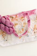 eco printed natural dyed tote bag & owl bundle - book - Image 1