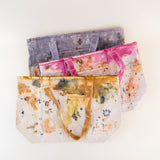 eco printed natural dyed tote bag & owl bundle - book - Image 4