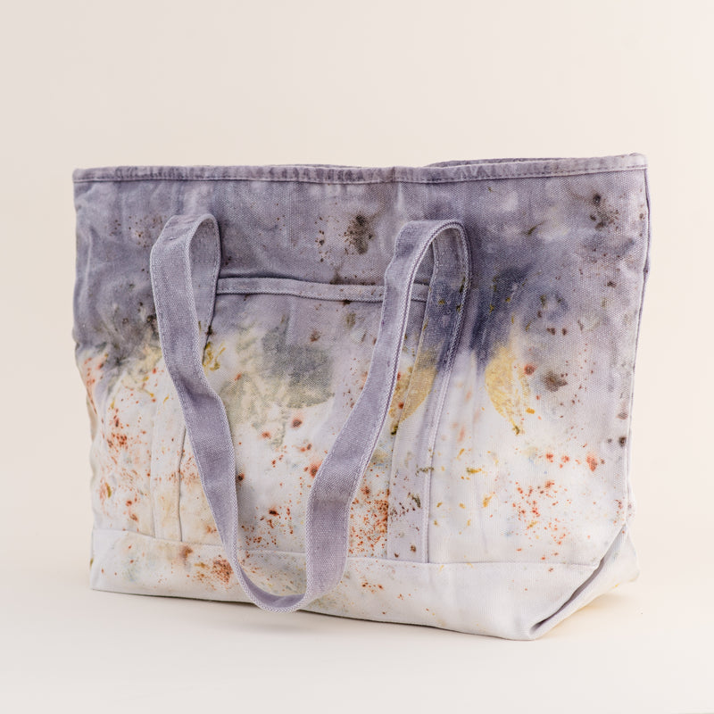eco printed natural dyed tote bags – Quince & Co.