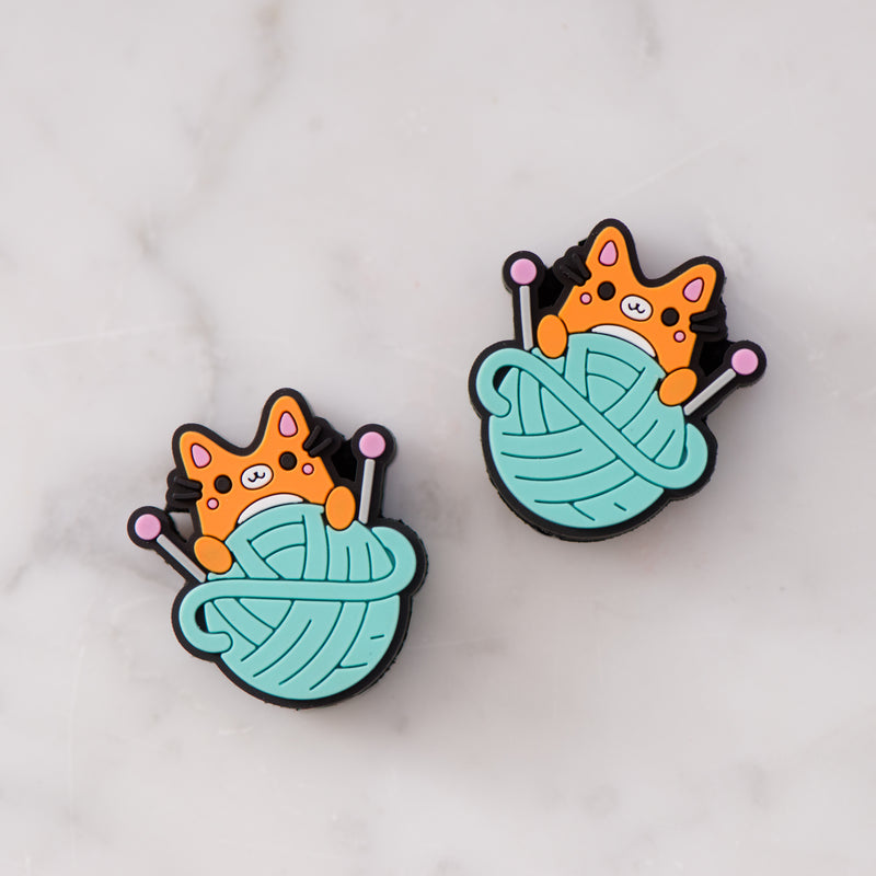 knitting kitty needle stoppers – Quince & Co.