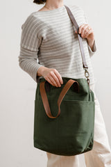 canvas crossbody project tote - book - Image 2