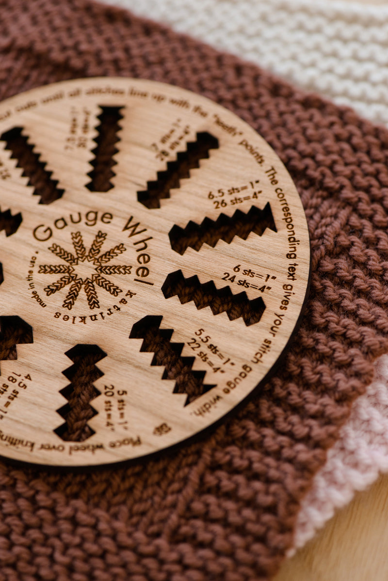 wooden gauge wheel