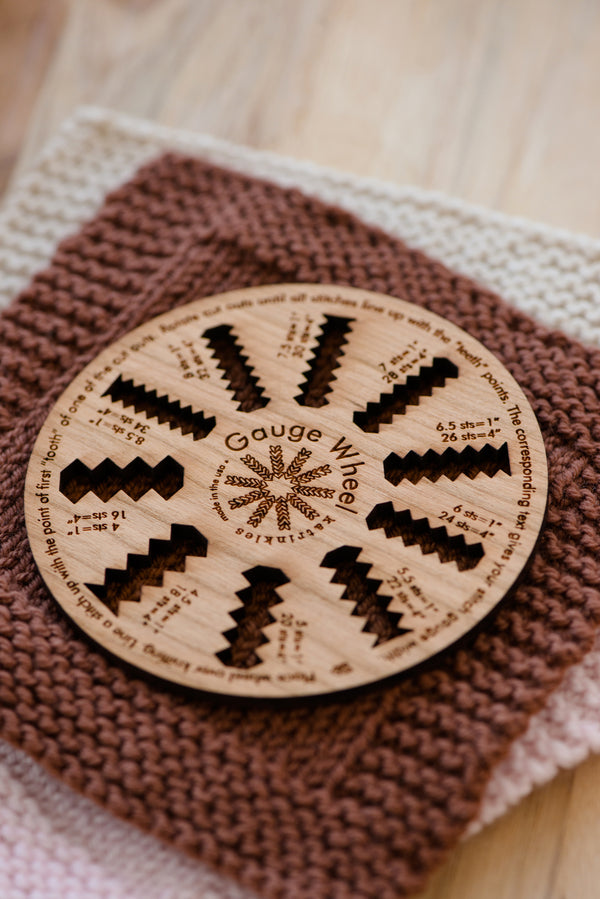 wooden gauge wheel