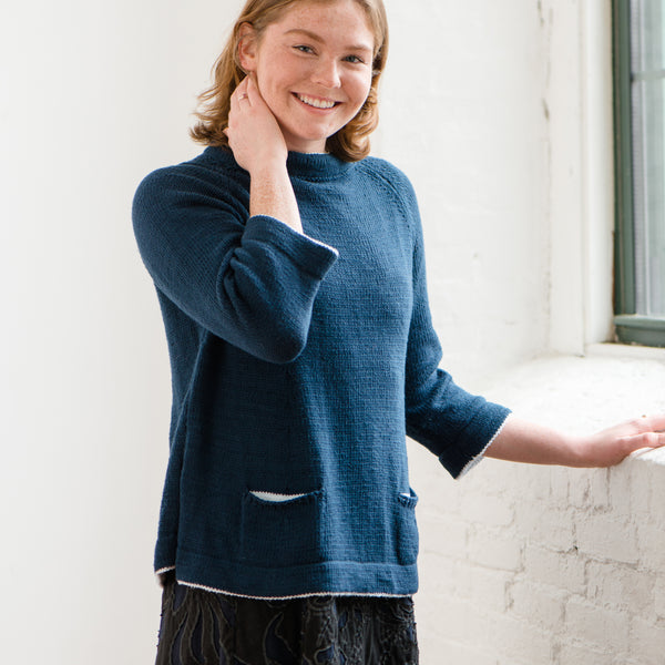 Clavel Cotton Sweater Knitting Pattern – Quince & Co.