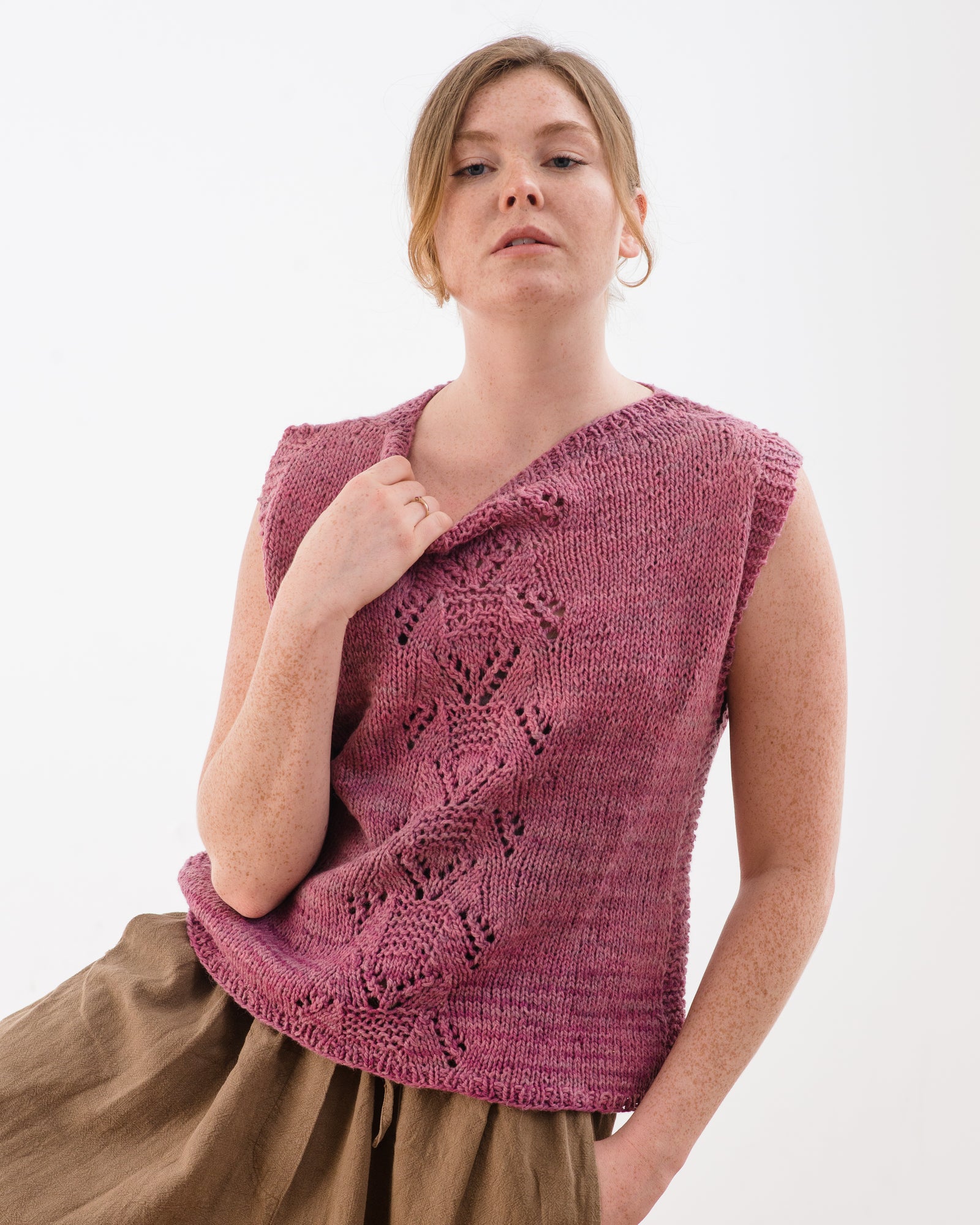 Ivalo Vest Knitting Pattern by Pam Allen – Quince & Co.