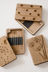 Magnetic Wooden Needle Case - book - Image 1