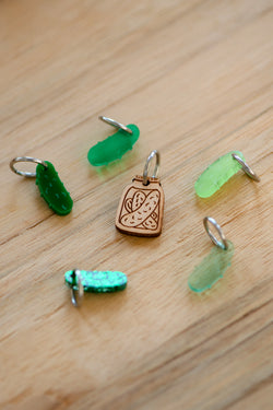 pickles stitch marker set