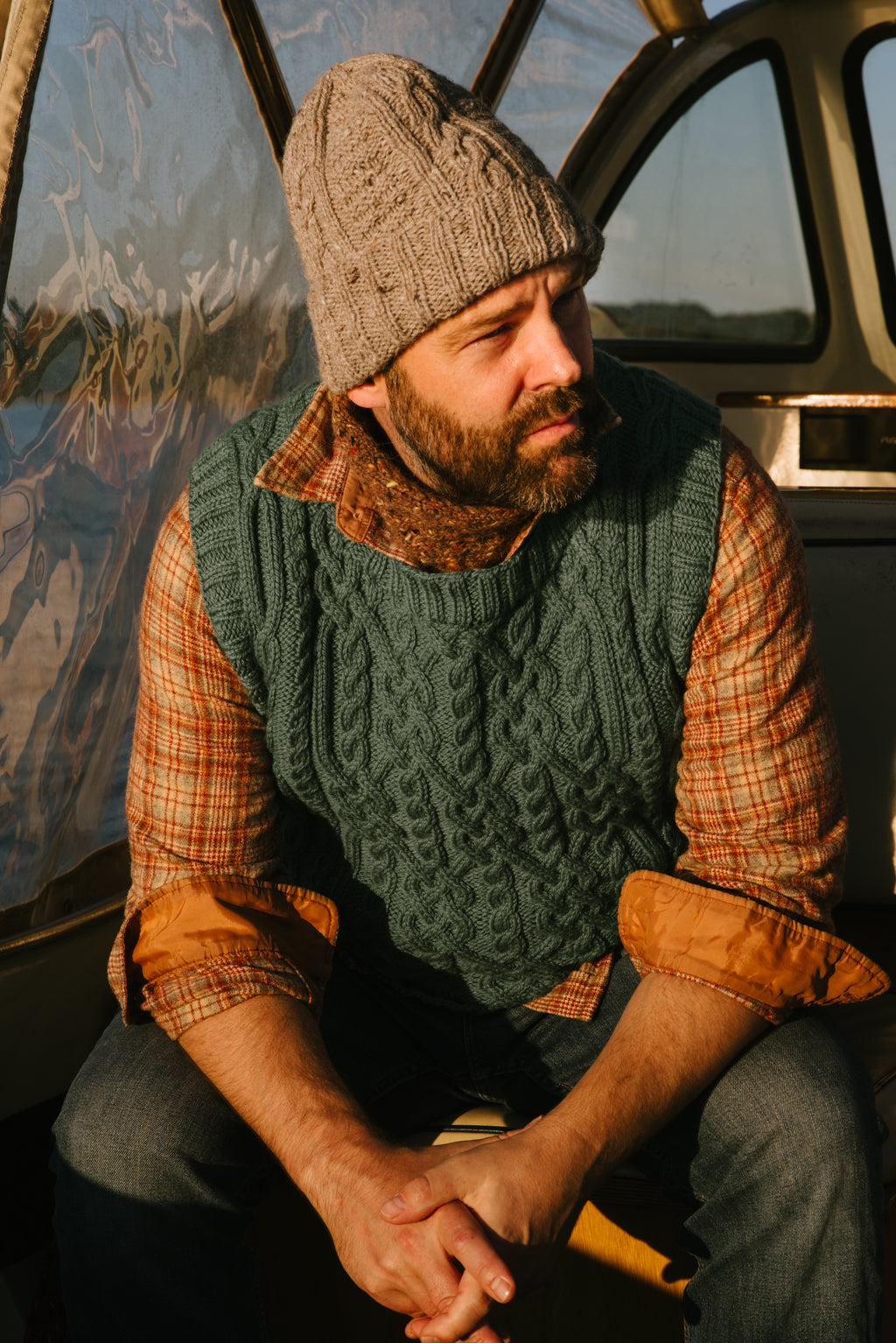Saltwind Cabeled Vest Knitting Pattern by Keiko Kikuno – Quince & Co.