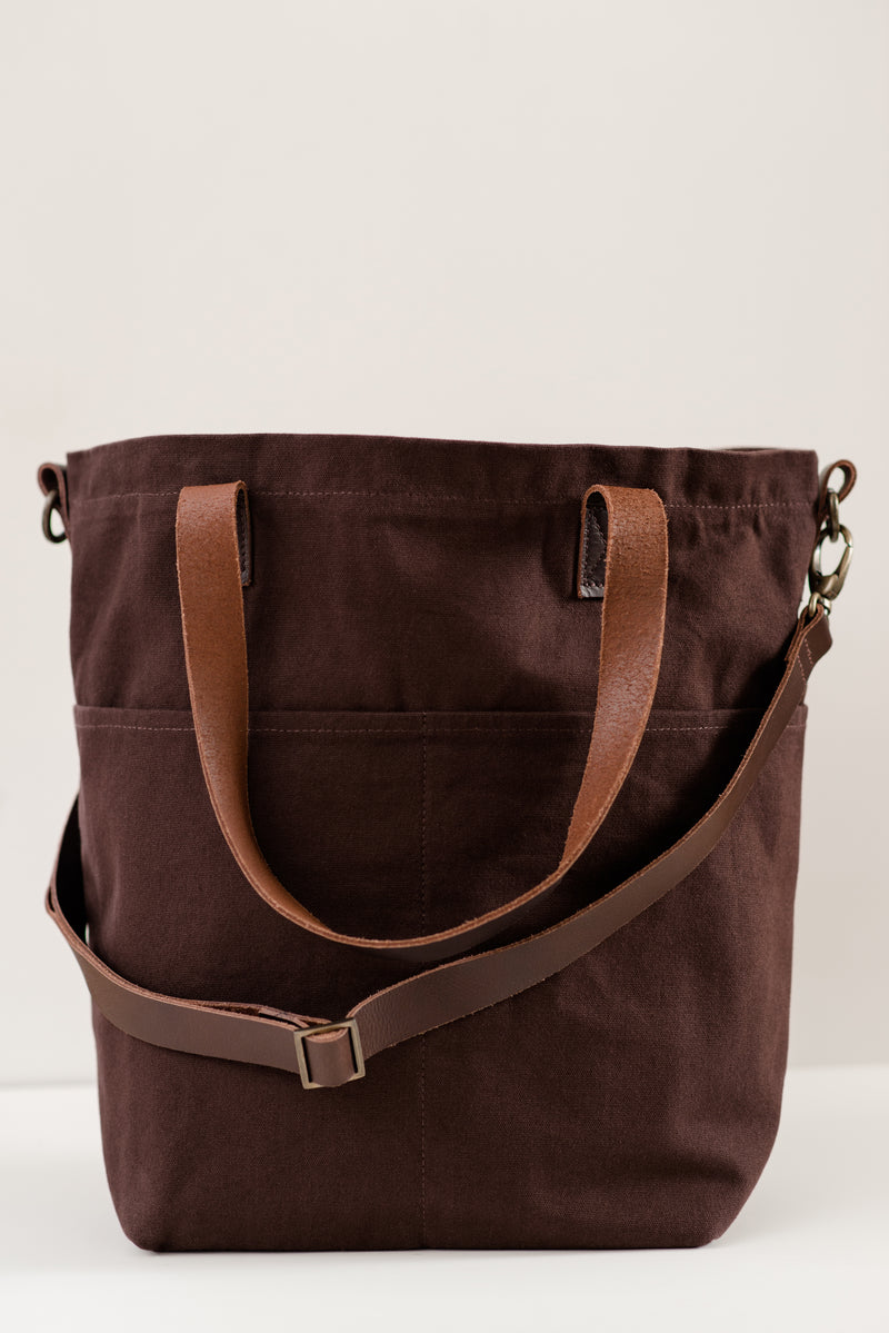 Twig & Horn Canvas Crossbody Project Tote – Quince & Co.