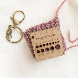 gauge ruler keychain