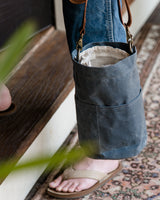 waxed canvas bucket bag - book - Image 4