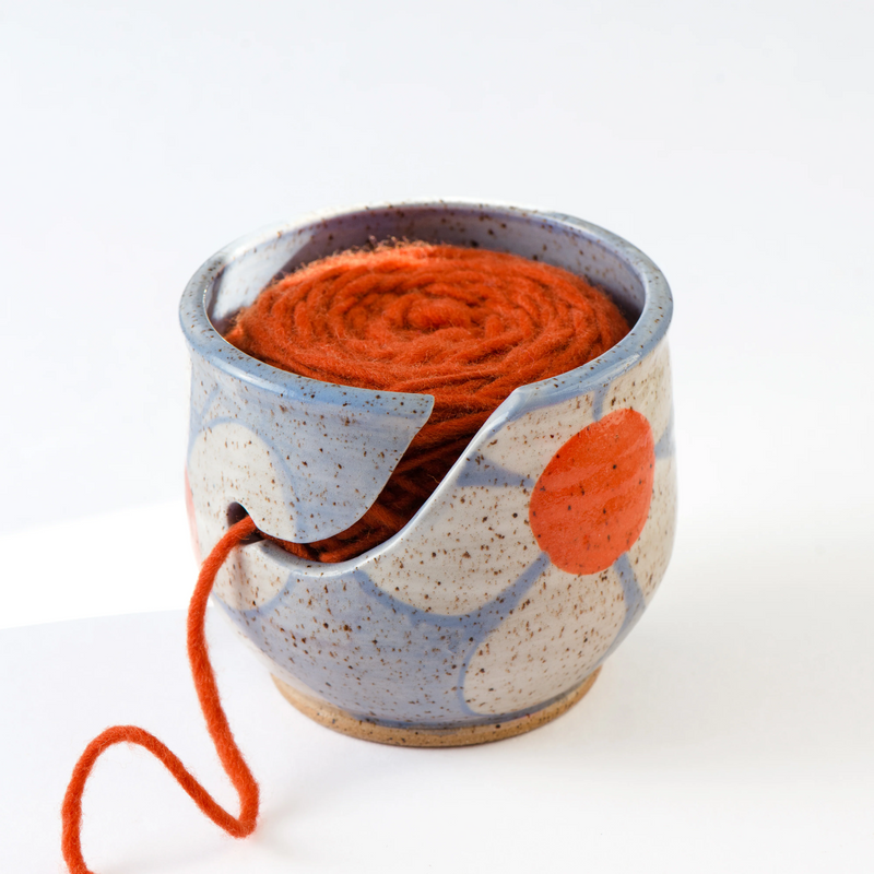 daisy ceramic yarn bowl