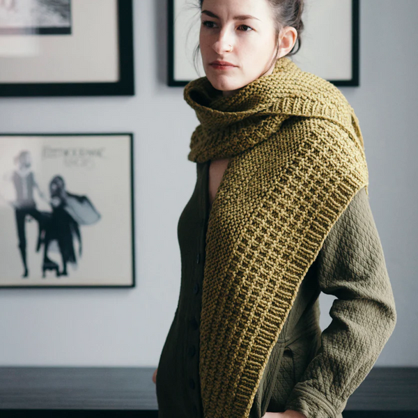 Heriot Shawl Stone Wool Knitting Pattern – Quince & Co.