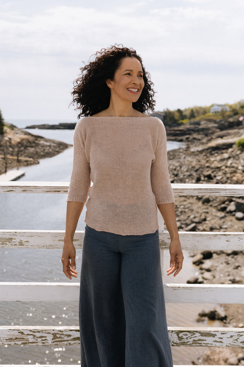 Quince Knitting Frances by Lätta Top Pattern & Othen-Wales –