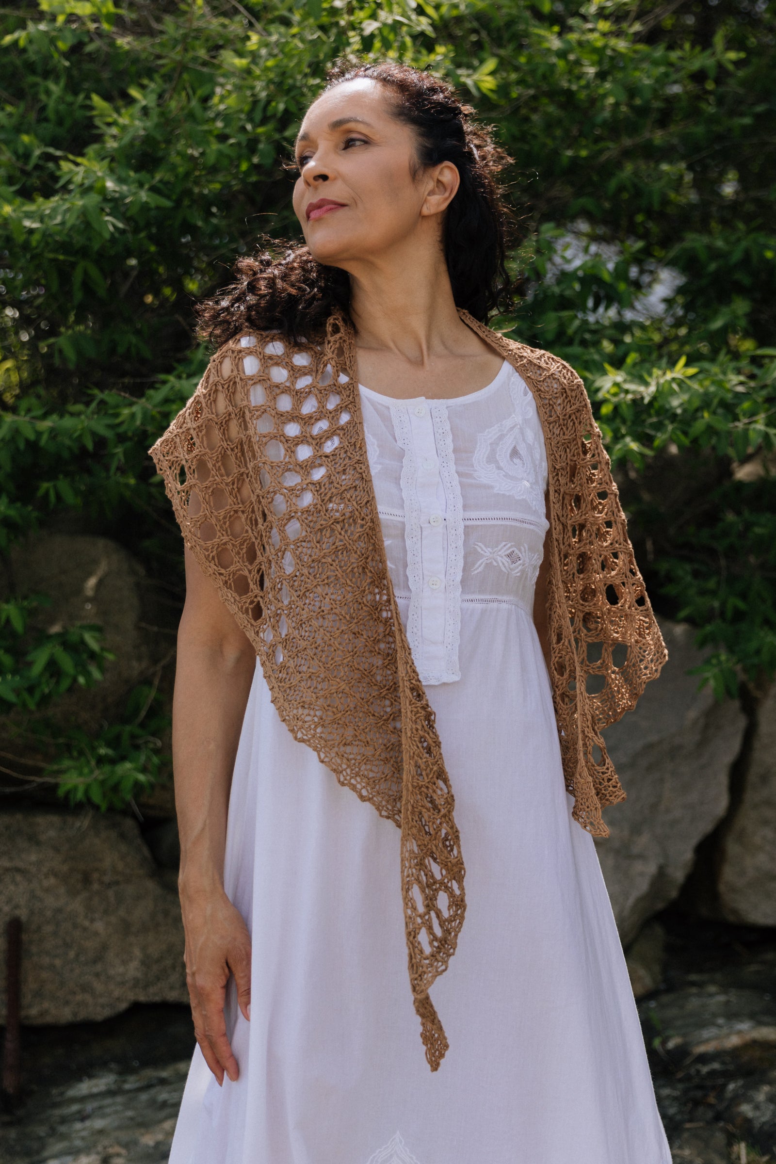Overland Shawl Knitting Pattern by Ruth Nguyen – Quince & Co.