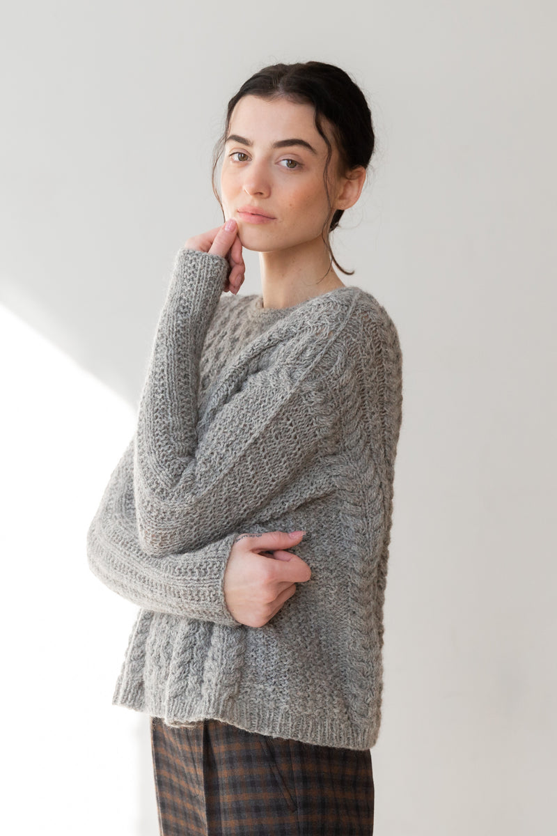 15 strands Huge Wool Sweater in English Rib T1101