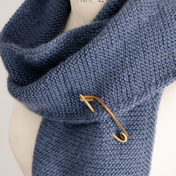 horn shawl pin