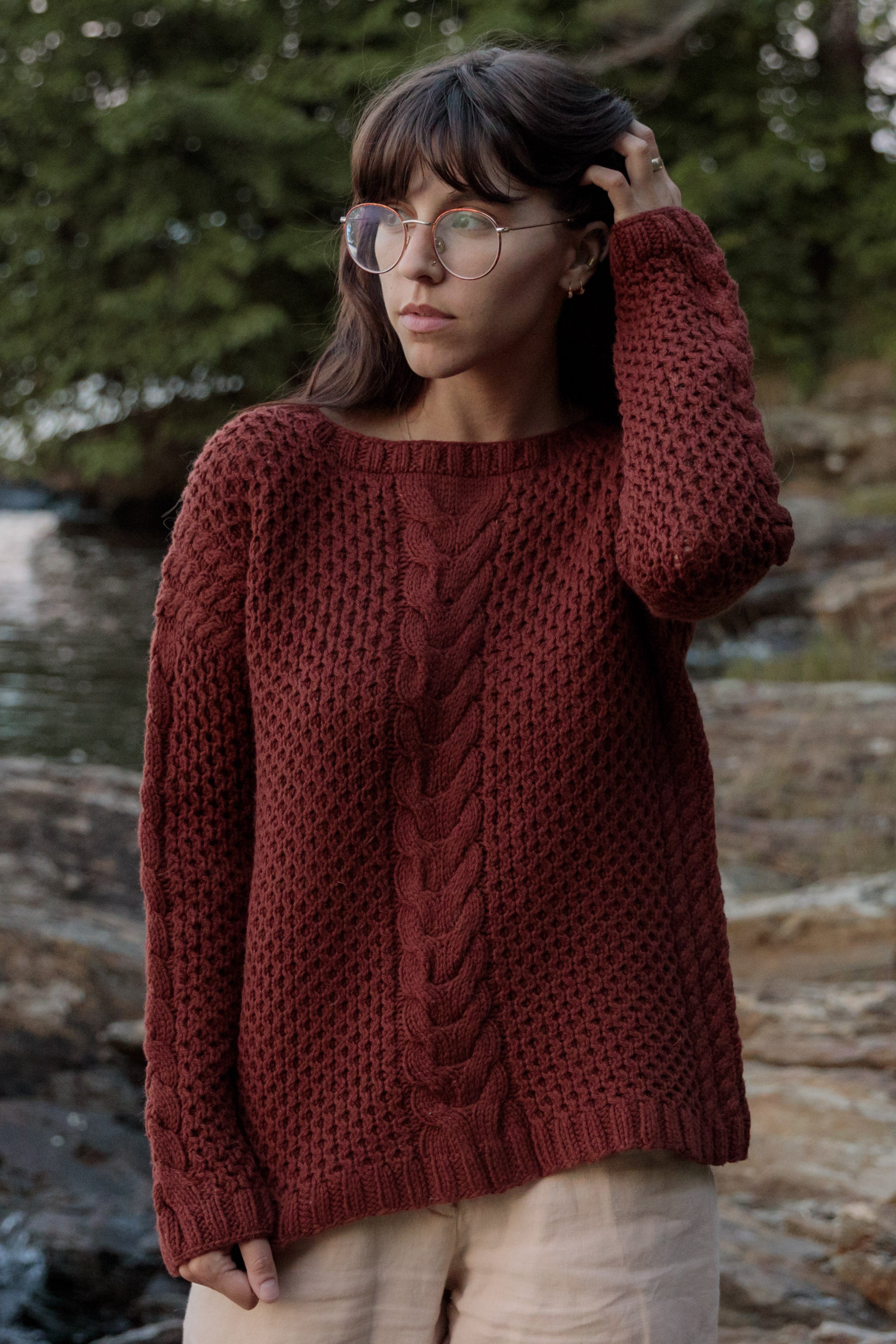 o'dell sweater knitting pattern – Quince & Co.