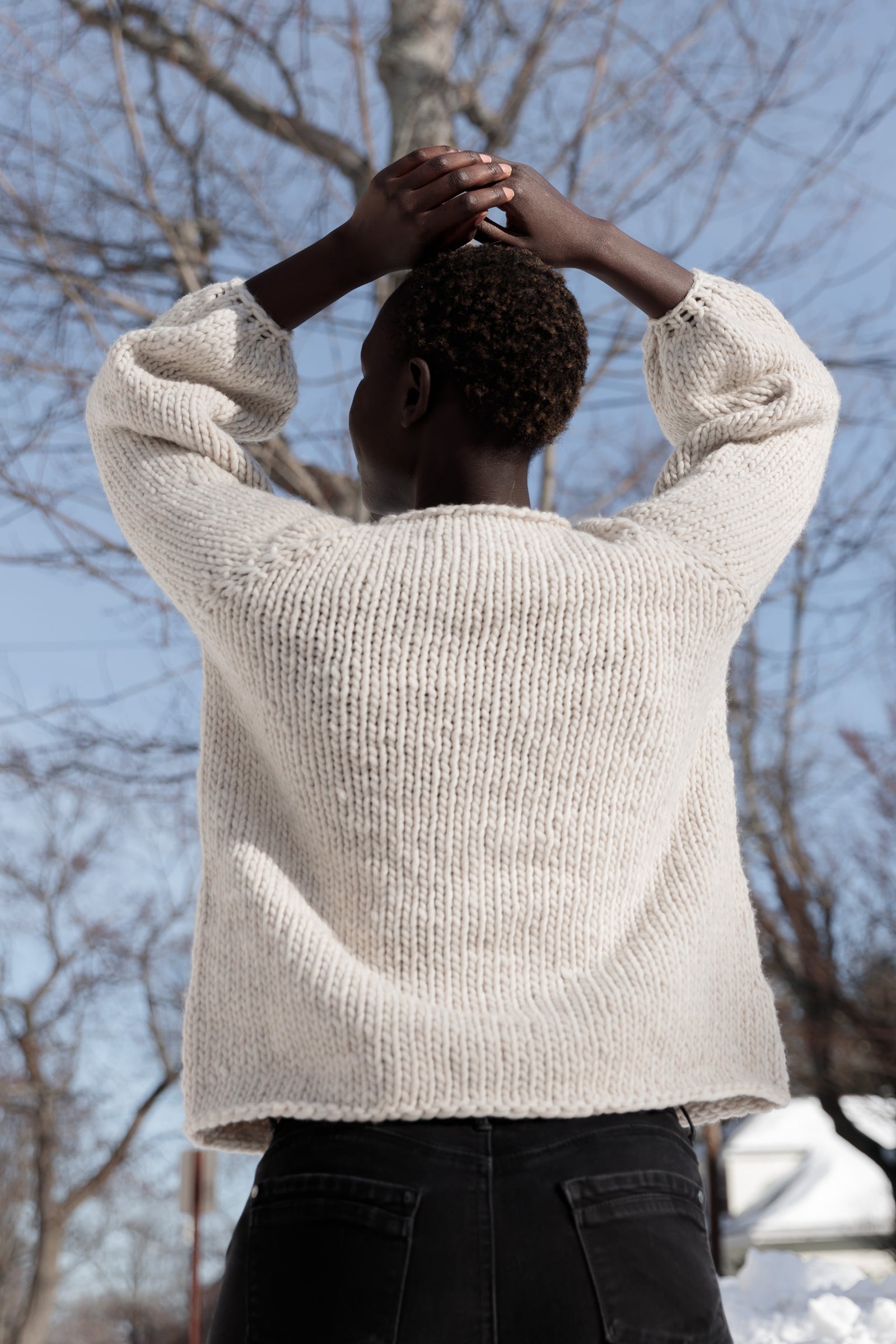 Wadham Pullover Sweater Knitting Pattern by Pam Alllen – Quince & Co.
