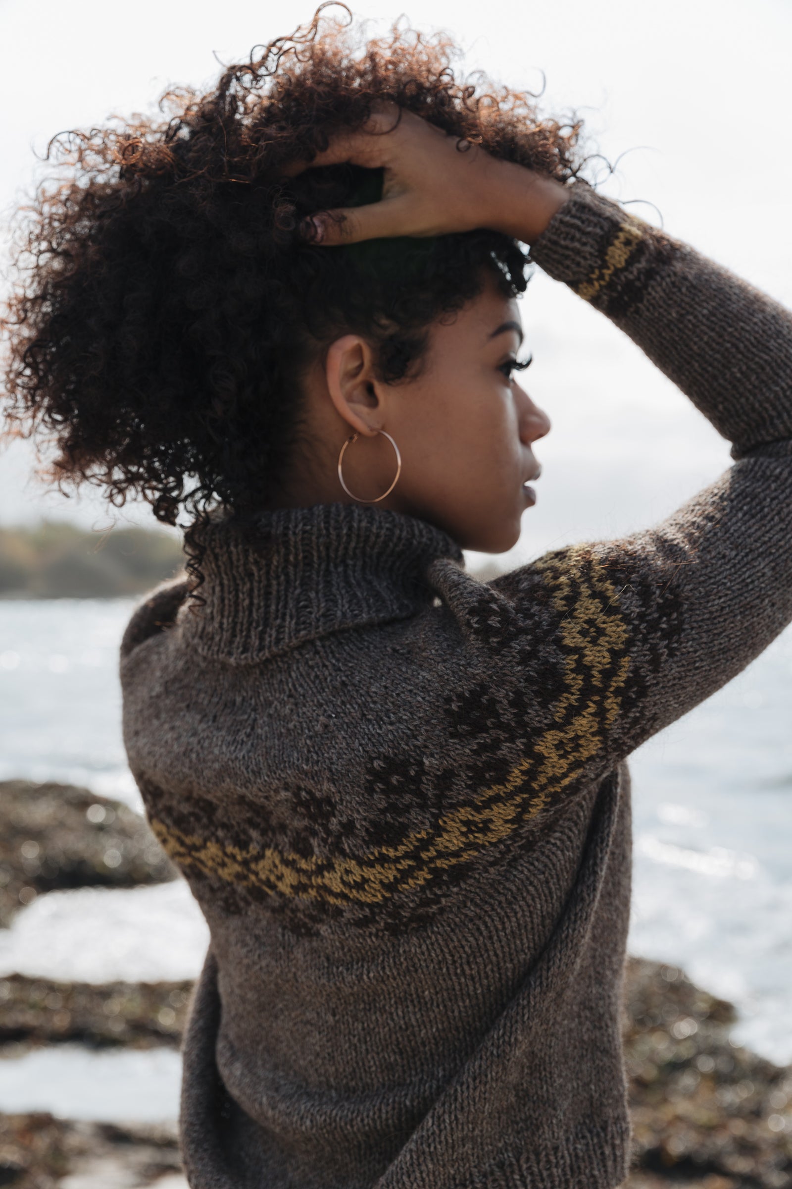 【FLORENT】WOOL BOTTLENECK KNIT Fflur Cowl Neck Sweater Knitting Pattern – Quince & Co.