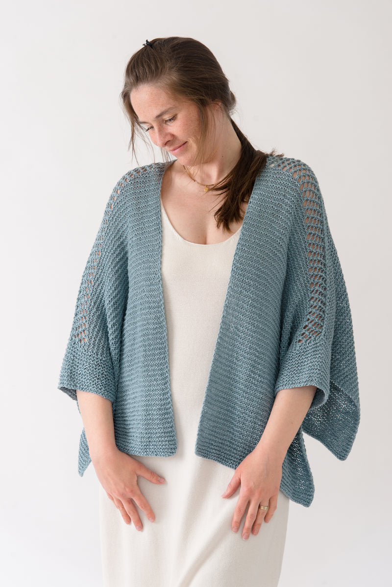 Aïcha Linen Cardigan Knitting Pattern – Quince & Co.