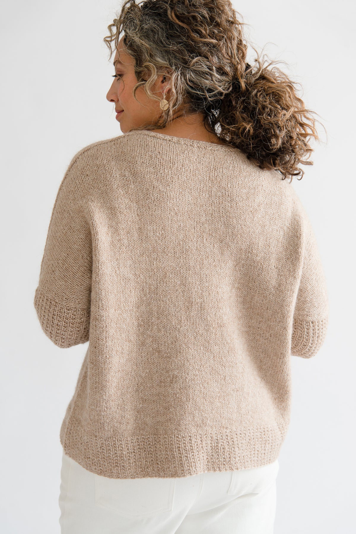 amiur 【nuance over size knit】 amiur nuance over size knit ブラウン Amari - Oversized Knitted