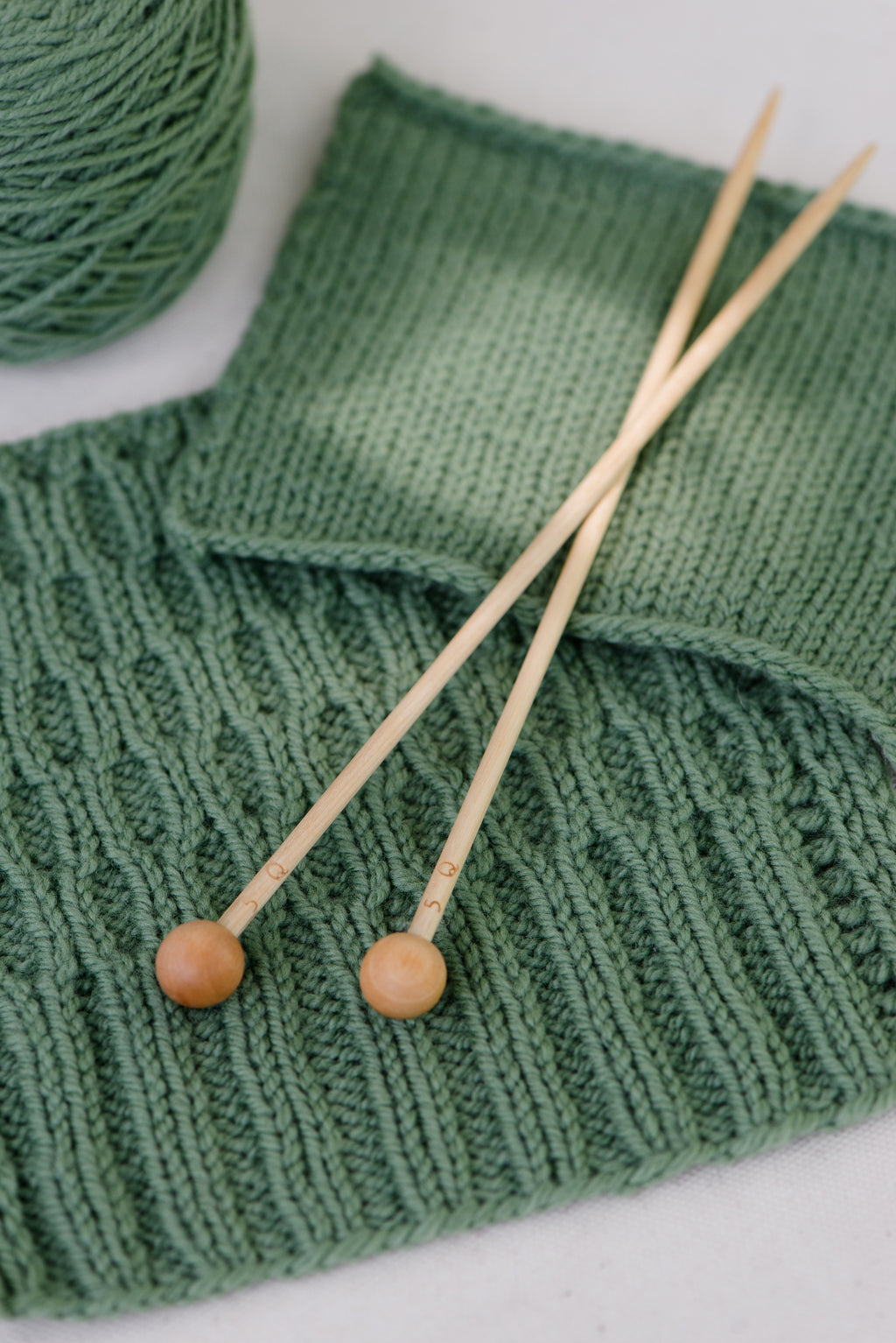 birch 7 straight knitting needles