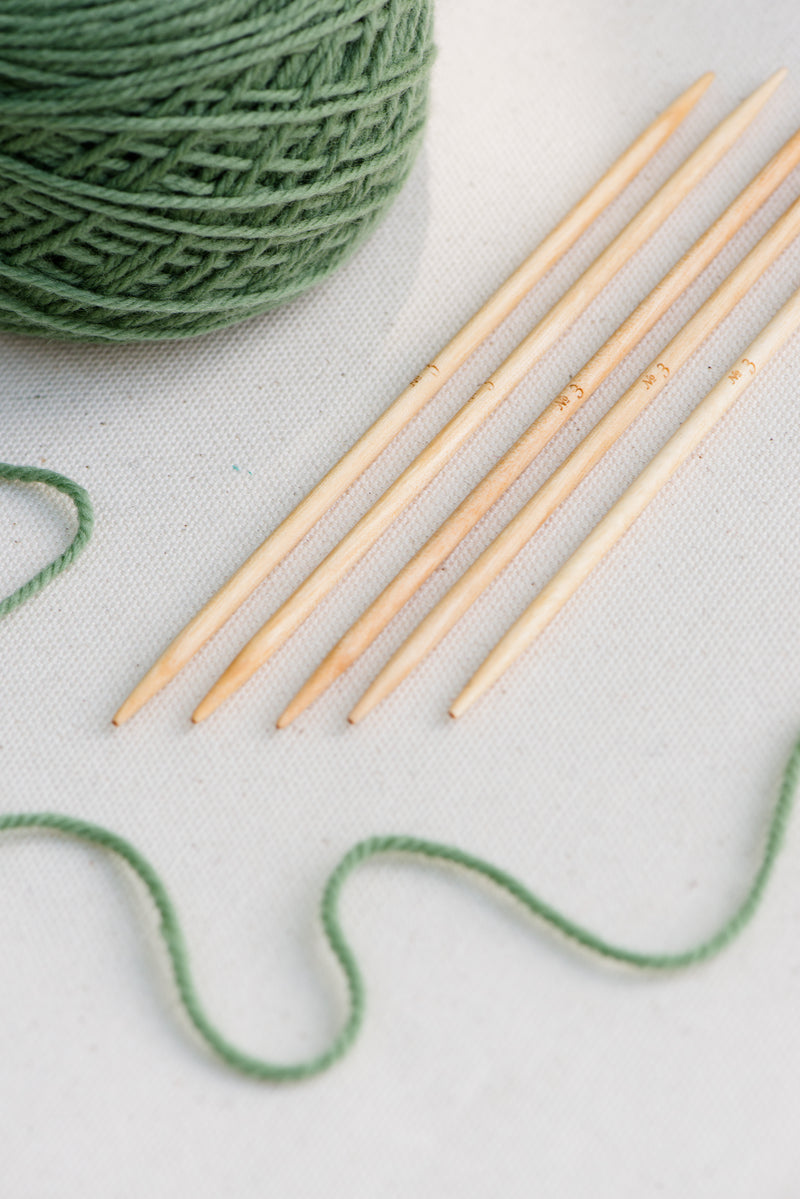 birch 7 straight knitting needles