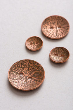 woodgrain copper buttons