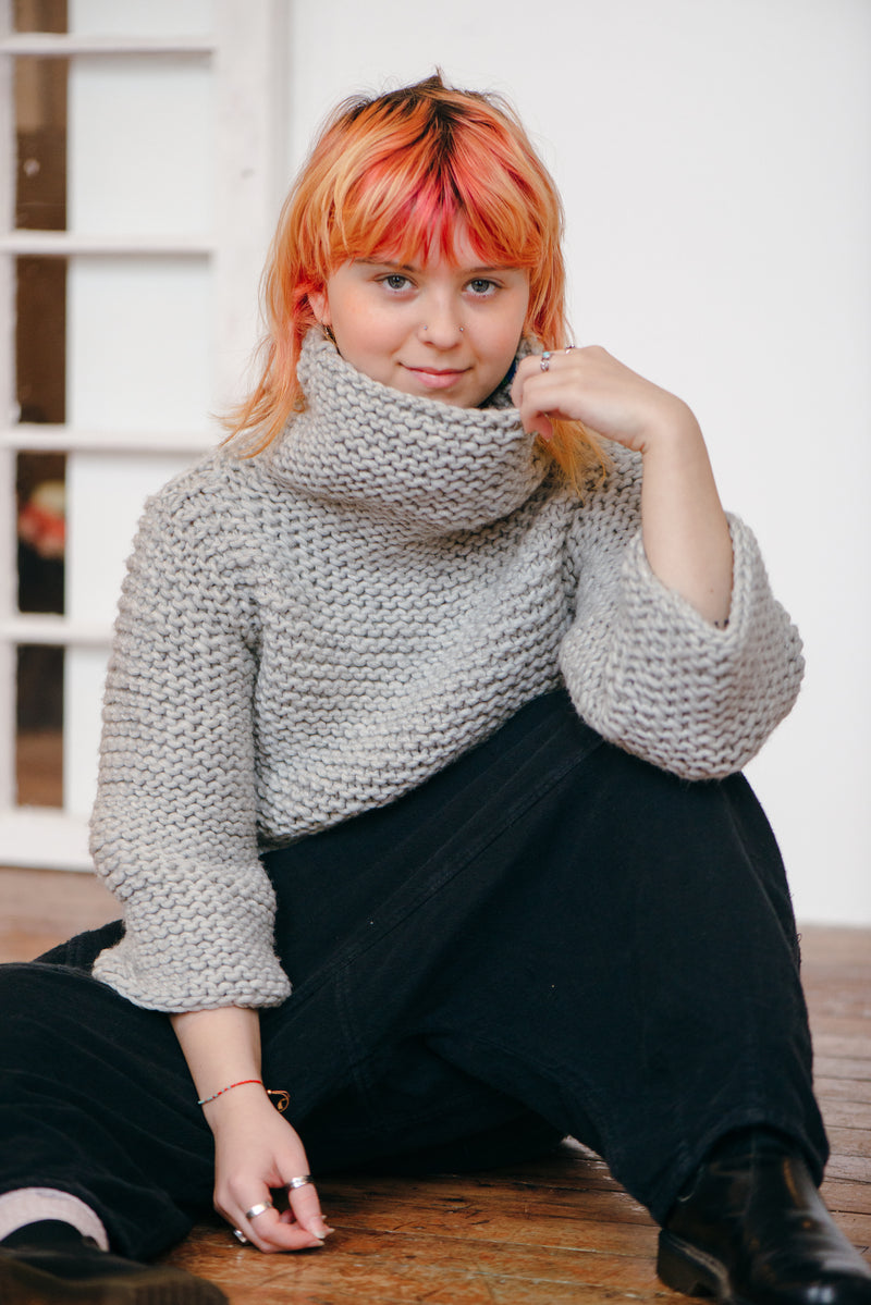 The Rectangle Project #9 / Cropped Pullover Beginner Knitting Pattern –  Quince & Co.