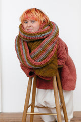rectangle #5 / striped cowl - pattern - Image 3