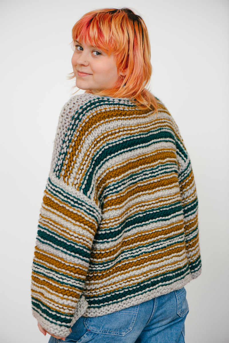 rectangle #8 / striped pullover - pattern - Image 1
