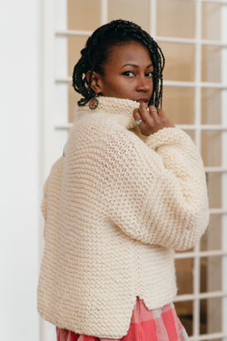 The Rectangle Project #9 Cropped Pullover Beginner Knitting
