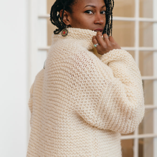 The Rectangle Project 9 Cropped Pullover Beginner Knitting Pattern Quince Co