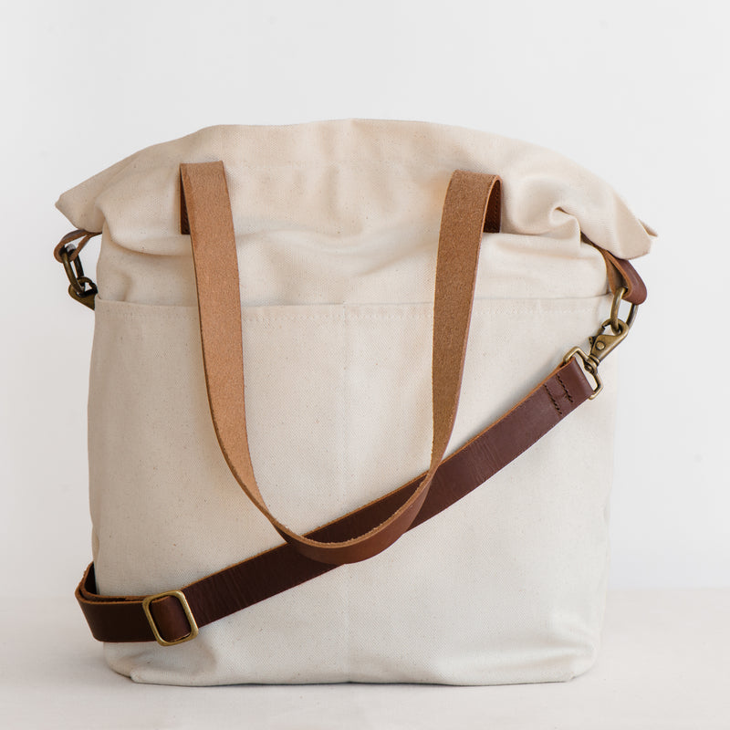 canvas crossbody project tote - book - Image 4