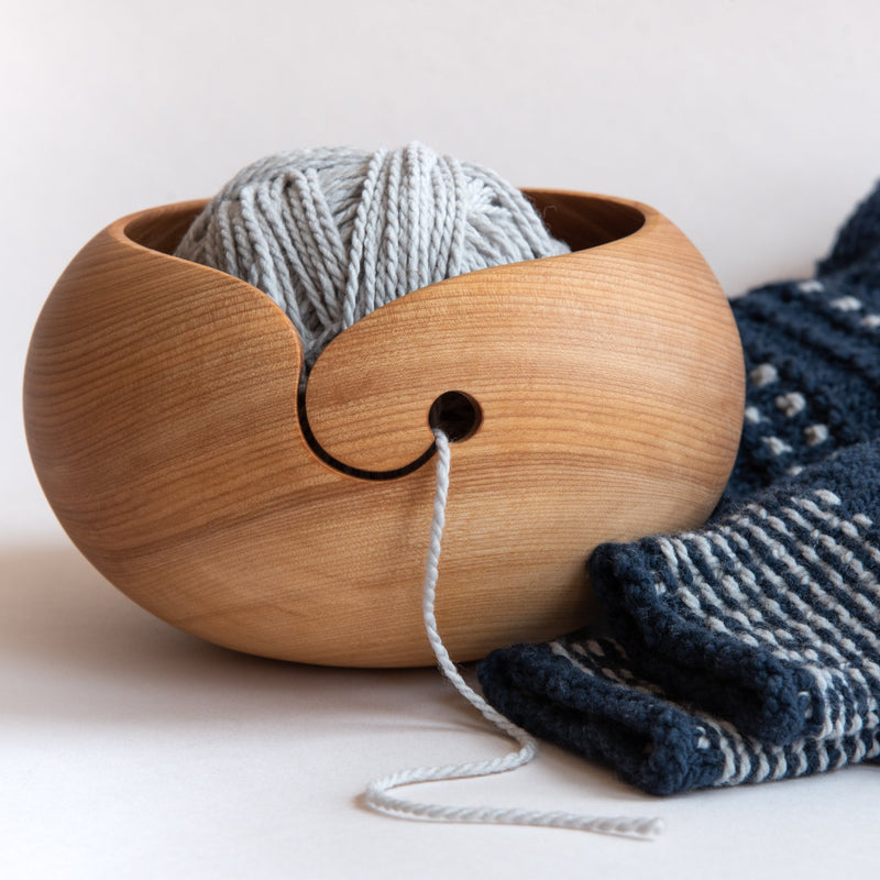Durable Wooden Yarn Bowl Lace 