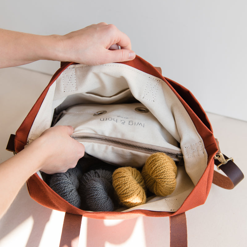 Twig & Horn Original Wool Crossbody Tote – Quince & Co.